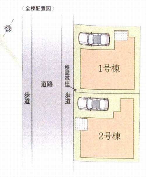 大和市南林間10期　新築戸建全2棟の区画図