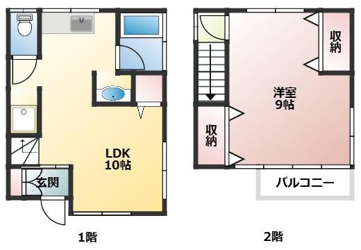 北町4丁目貸家の間取り