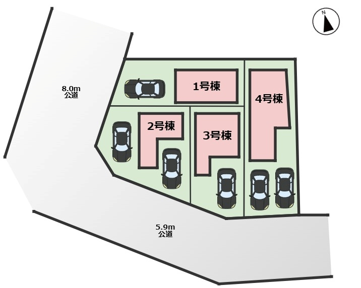 MELDIA千種区千種3312④｜名古屋市の戸建ならホームアップの区画図