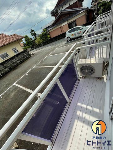 チョコハイツのバルコニー