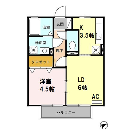 柿畑ハイムの間取り