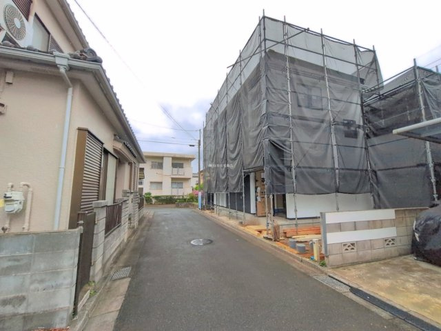 ふじみ野市福岡中央２丁目の新築一戸建の前面道路含む現地写真|東側約4ｍ公道