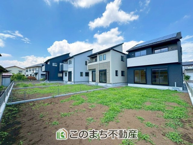 ブルーミングガーデン宇都宮市鶴田町5期の庭|大きなお庭でご家族や友人を招いてＢＢＱもできますね！お子様の水遊びにもぴったりです☆
