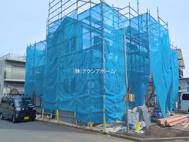 所沢市中新井4丁目・全2棟　新築一戸建　A号棟　～南道路～の外観|2026年2月27日撮影