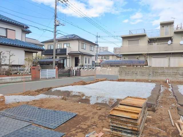所沢市中新井4丁目・全2棟　新築一戸建　A号棟　～南道路～の外観|現地写真（2026年1月21日撮影）