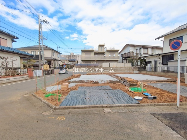 所沢市中新井4丁目・全2棟　新築一戸建　A号棟　～南道路～の外観|現地写真（2026年1月21日撮影）