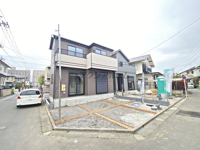 所沢市中新井4丁目・全2棟　新築一戸建　A号棟　～南道路～の外観|現地写真（2026年4月13日撮影）