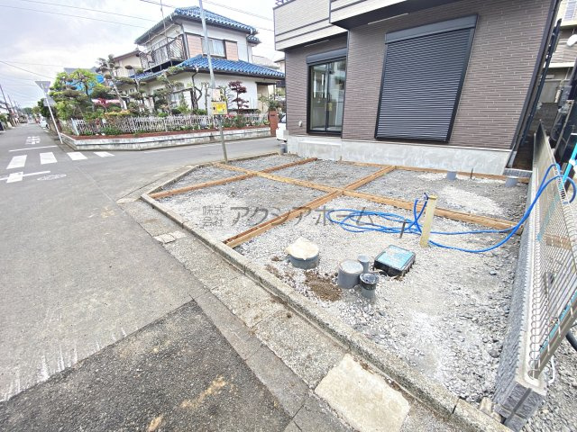 所沢市中新井4丁目・全2棟　新築一戸建　A号棟　～南道路～の外観|現地写真（2026年4月13日撮影）