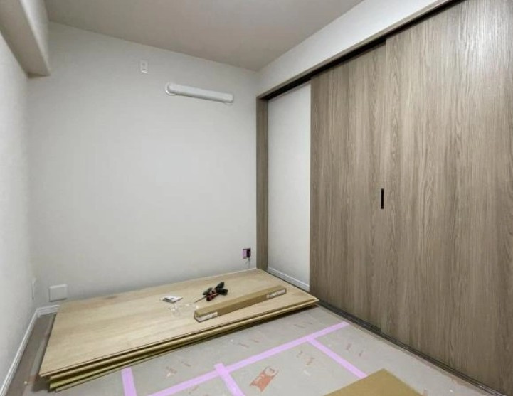 シャルム北越谷Ｂ棟の洋室|リフォーム中の洋室です