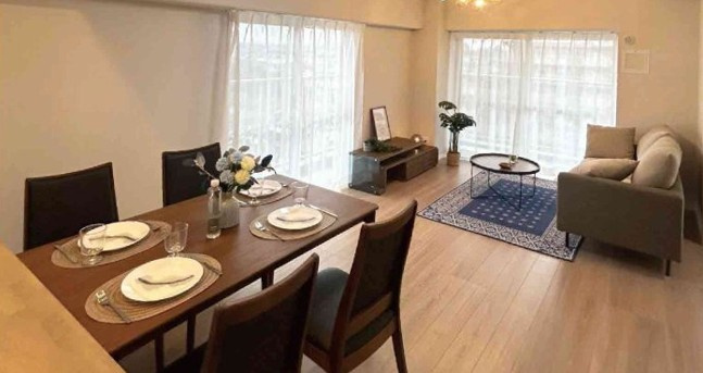 シャルム北越谷Ｂ棟の居間・リビング|おしゃれなリビングです