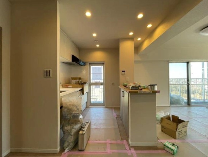 シャルム北越谷Ｂ棟のキッチン|カウンターキッチンです