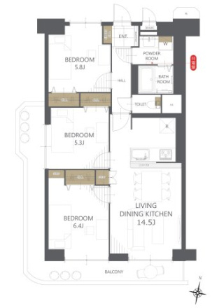 日商岩井草加マンション