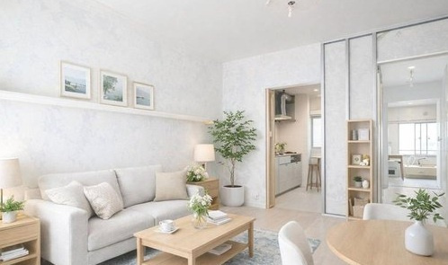 志津グリーンハイツ２号棟の居間・リビング|居間です