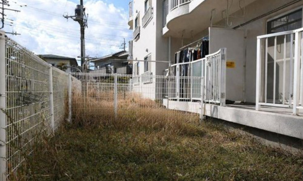 志津グリーンハイツ２号棟の庭|お庭です