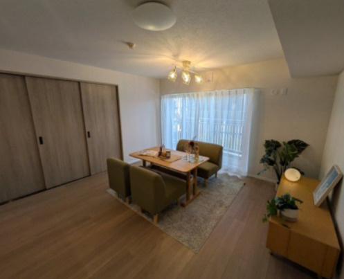 ファミリエール古河の居間・リビング|ゆったり過ごせる居間です