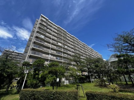 市川グリーンハイツＤ棟の外観|外はこのようになっています