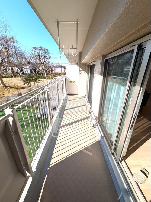 新松戸西パークハウスＢ棟のバルコニー|落ち着いた時間を過ごせるバルコニーです