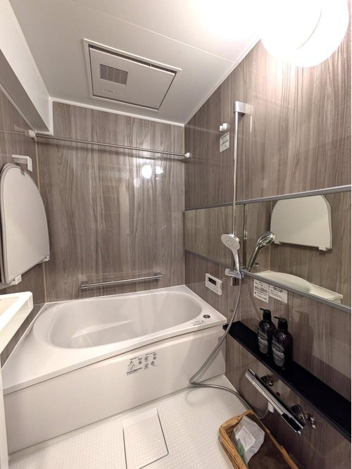 新松戸西パークハウスＢ棟の浴室|日々の疲れを癒すお風呂付です