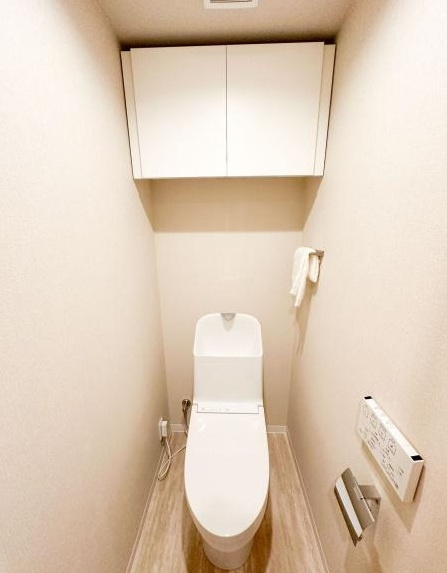 ダイアパレス朝霞台Ⅲのトイレ|落ち着いた色調のトイレです