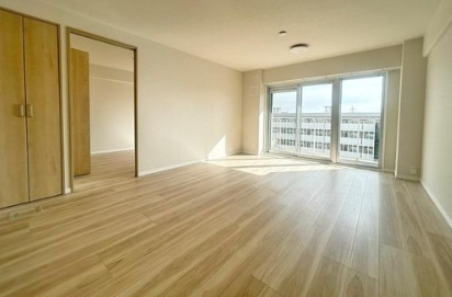 東千葉ハイツ２号棟の居間・リビング|ゆったりとしたリビングです