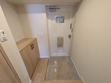 マンション第八松戸の玄関|ゆったりとした玄関です