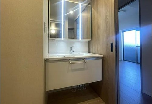 キャッスルメジェール川越デュオステージの独立洗面台|朝の身支度には欠かせない独立洗面化粧台