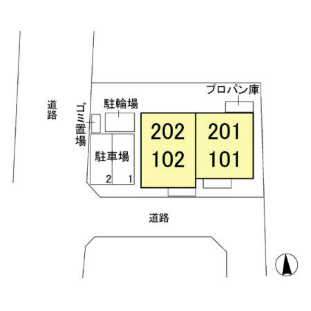 コンフォリアガーデン国分寺の区画図