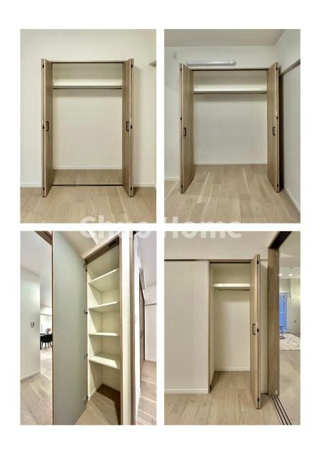 日商岩井宇喜田マンションの収納|居室にはクローゼットを完備し、自由度の高い家具の配置が叶うシンプルな空間です。お子様の成長と必要になる子供部屋を与えるにはぴったりの間取りですね。