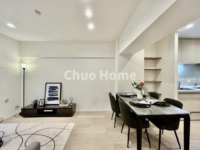 日商岩井宇喜田マンションの居間・リビング|リビングダイニング