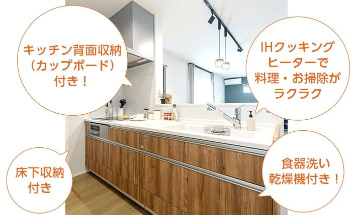 鳥栖市轟木町　新築戸建のキッチン|イメージ画像です