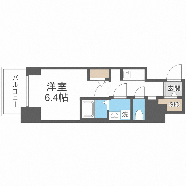 S-RESIDENCE福島玉川Tresの間取り