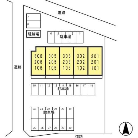ベルキャッスルの区画図