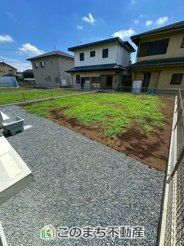 ブルーミングガーデン宇都宮市鶴田町5期の庭|大きなお庭でご家族や友人を招いてＢＢＱもできますね！お子様の水遊びにもぴったりです☆
