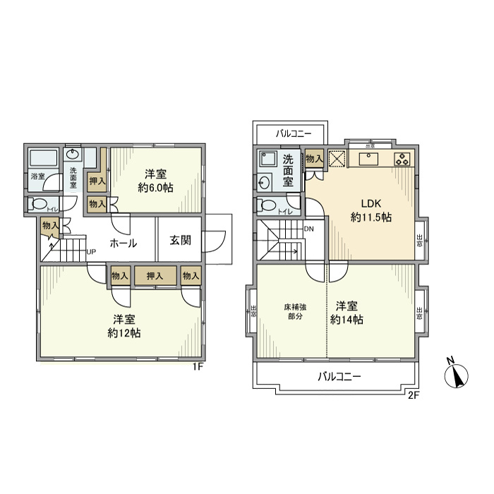 南荻窪戸建の間取り