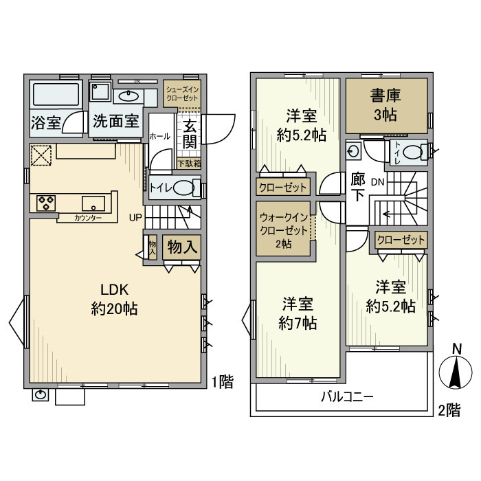 早宮戸建の間取り