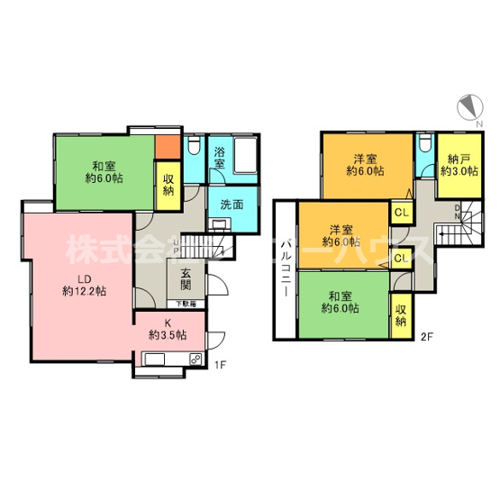 【間取り】 | 加須市旗井　中古戸建 | 加須市旗井の4SLDK戸建！リフォーム実施歴有ります！