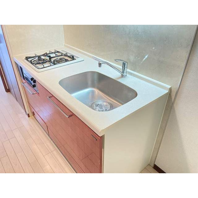 サンシティアヴァンツァーレ文京本郷のキッチン|2口ガスコンロ