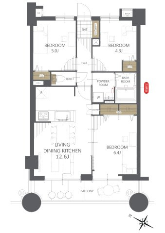 【間取り】三愛シティライフ筑紫通博多 