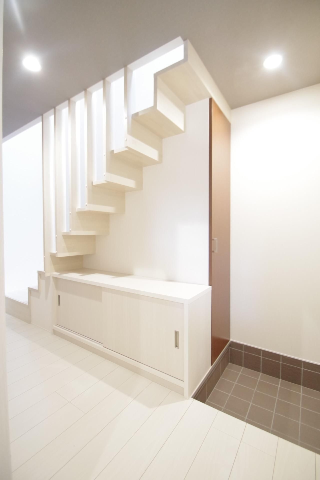 熊本市中央区水前寺４丁目の一戸建ての玄関