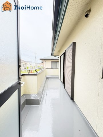 神戸市西区井吹台西町5丁目　中古戸建のバルコニー|【ホームページに現地動画掲載中】●年中無休：当日予約可●陽当り良好南向バルコニー！屋根は８万円～設置