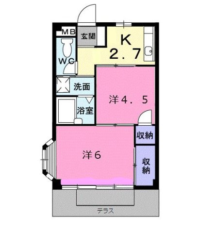 エルディム大谷の間取り