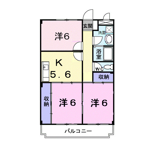 マリッチ溝渕Ⅰの間取り