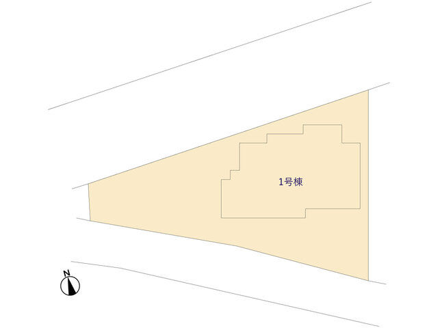 新築　太田市亀岡町3期　1号棟　GRAFAREの区画図|全1区画の物件です。土地約92坪。