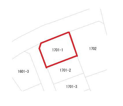 知多市にしの台２丁目　売り土地の区画図