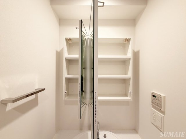 リテラス西日暮里の収納|洗面台鏡裏収納です☆