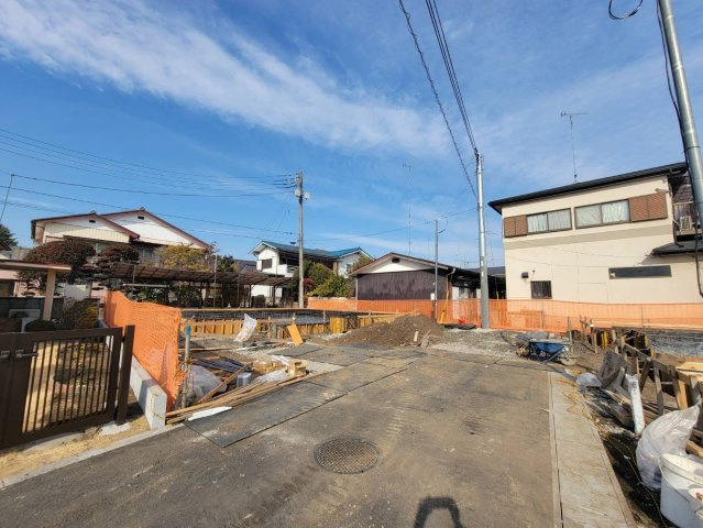 【ブルーミングガーデン】宇都宮市中戸祭１丁目の前面道路含む現地写真|〇協定通路〇
1号棟（13.04㎡）、2号棟（12.56㎡）協定通路部分