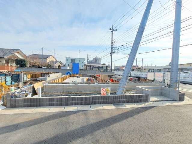 【ブルーミングガーデン】宇都宮市中戸祭１丁目の前面道路含む現地写真|〇協定通路〇
1号棟（13.04㎡）、2号棟（12.56㎡）協定通路部分