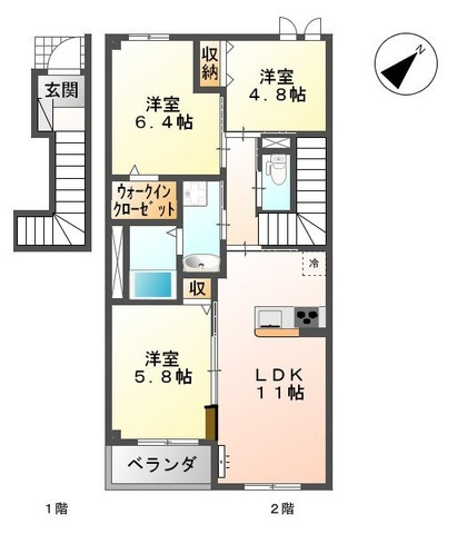 侑信輪Ⅰの間取り