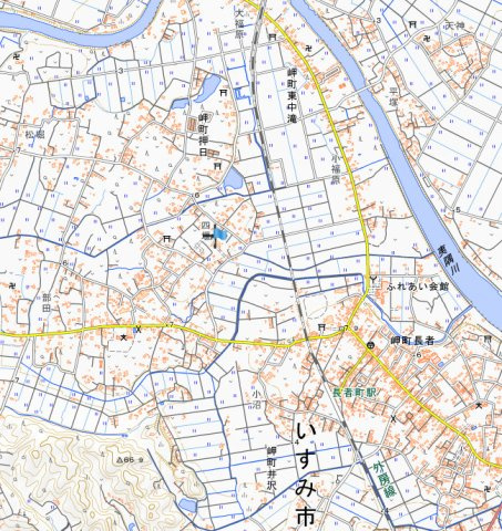 いすみ市岬町　戸建の地図