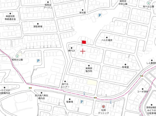 高知市福井町　土地の地図|北環状線徒歩1分津波の心配のない高台です。
